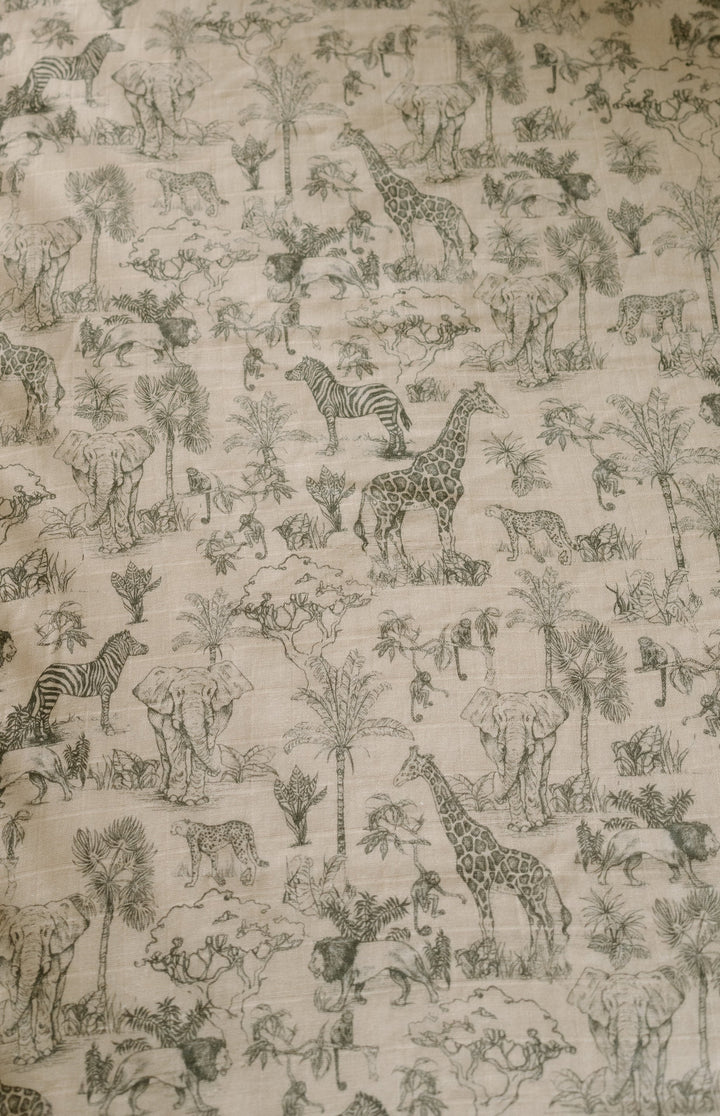 Oilo Vintage Safari & Woodland Nursery | Jersey Swaddle Set