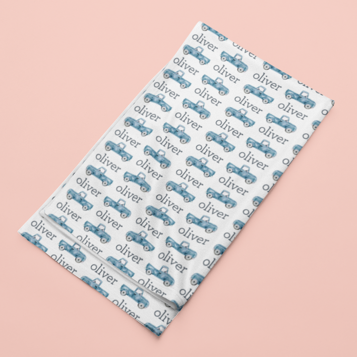 Sugar + Maple Stretchy Blanket | Trucks