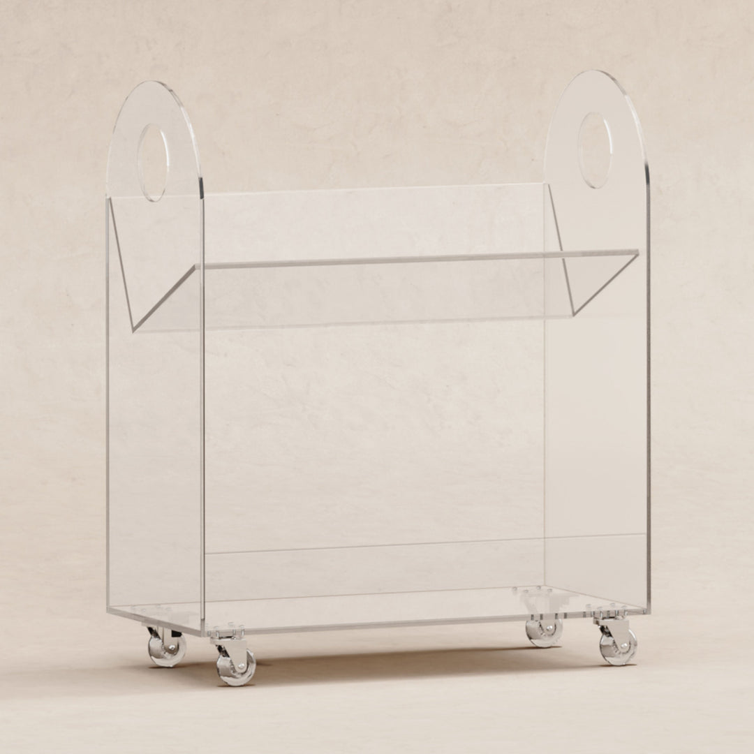 Babyletto Presto Acrylic Bookcase and Cart