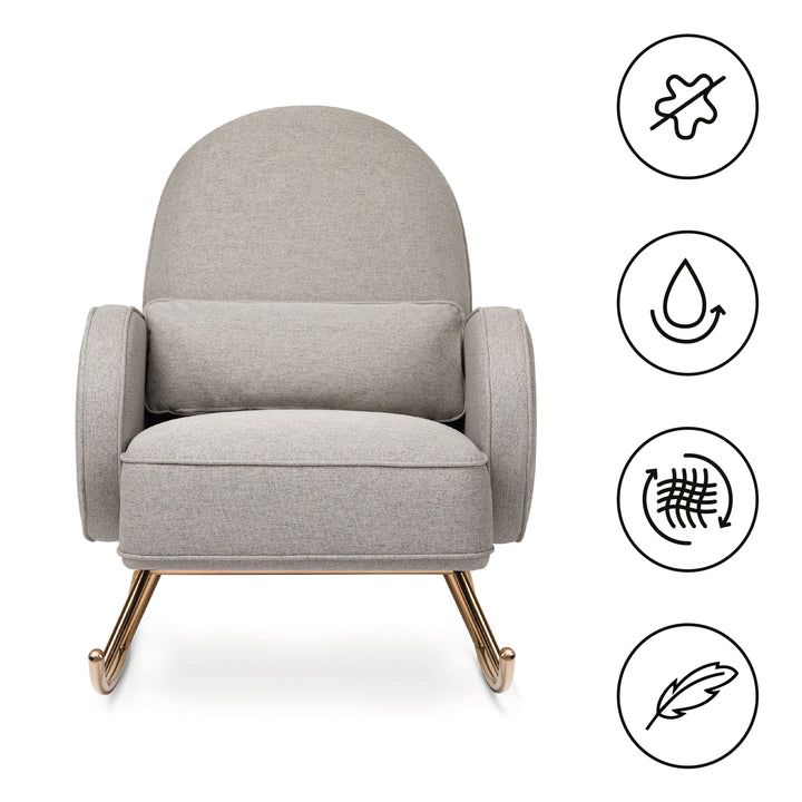 Babyletto Compass Rocker in Eco-Performance Fabric | Water Repellent & Stain Resistant