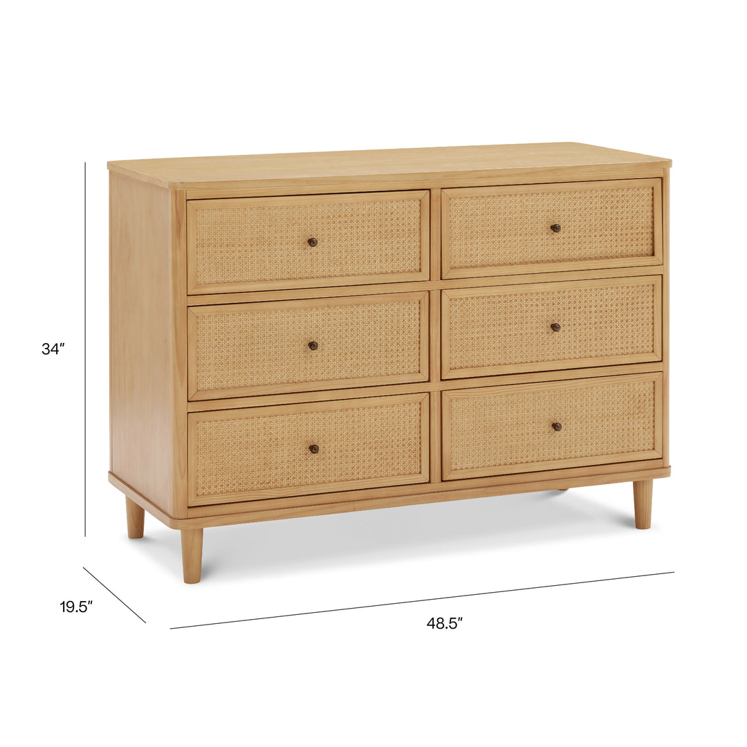 Namesake Marin with Cane 6-Drawer Dresser