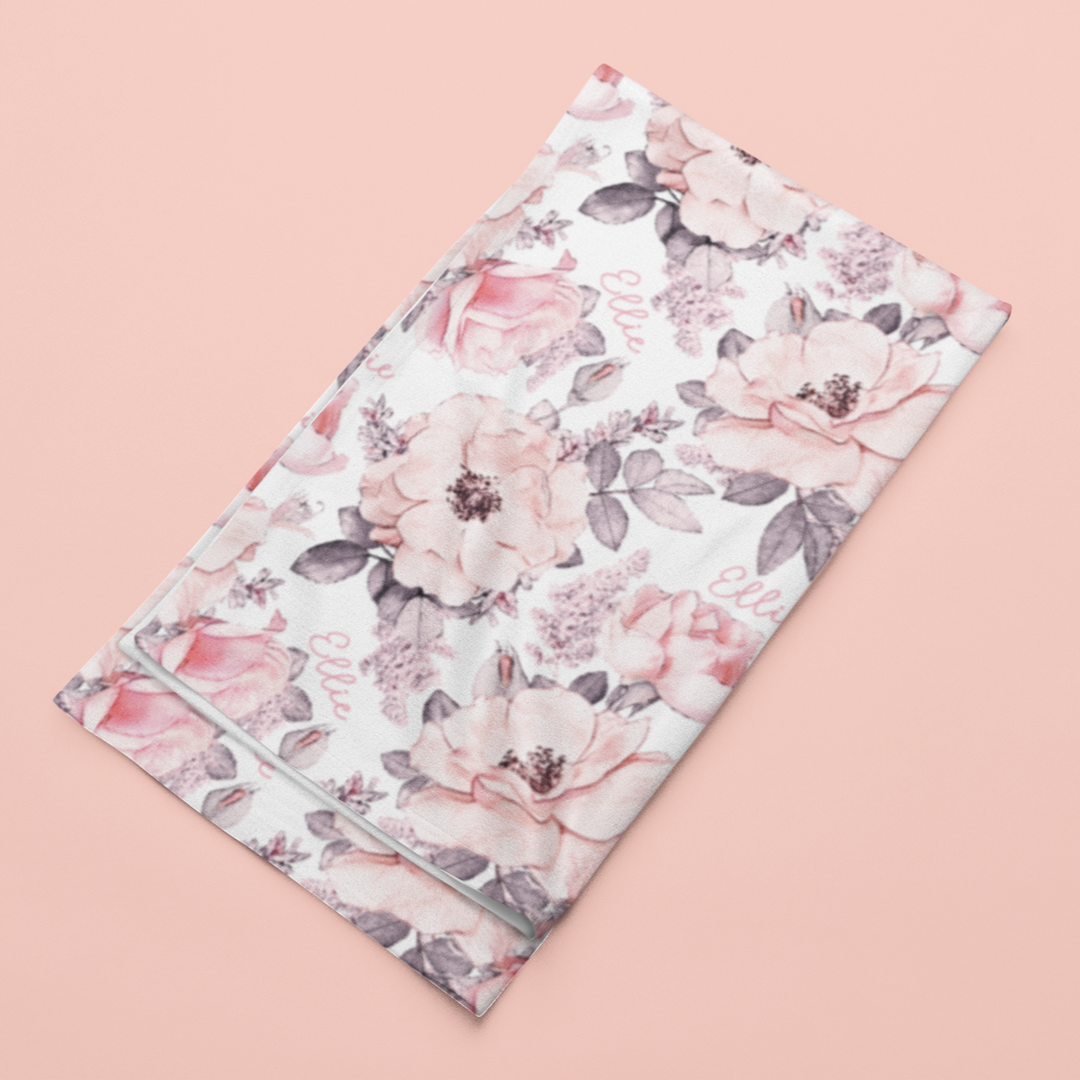 Sugar + Maple Stretchy Blanket | Wallpaper Floral
