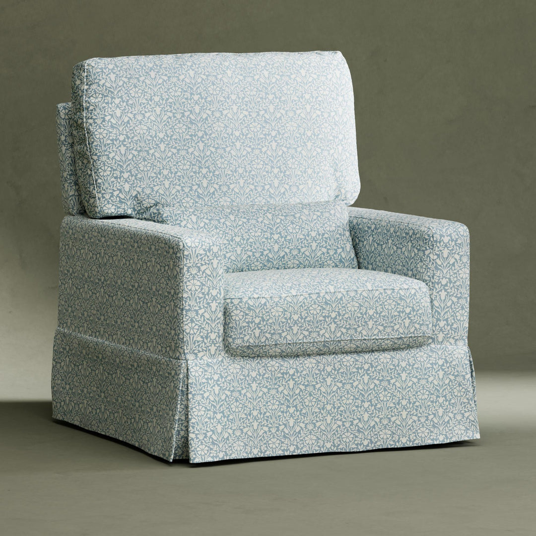 Morris & Co. x Namesake Crawford Pillowback Comfort Swivel Glider