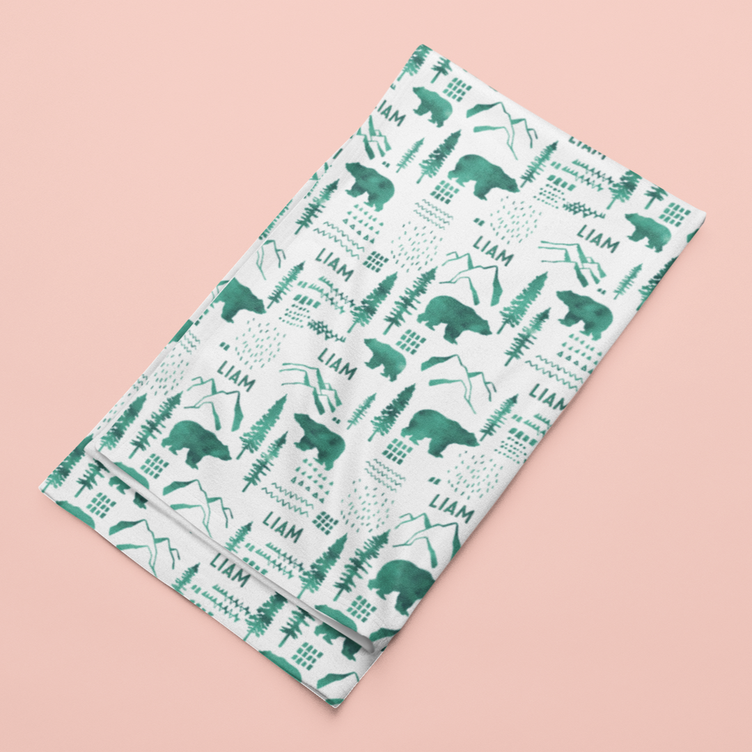 Sugar + Maple Stretchy Blanket | Woodland