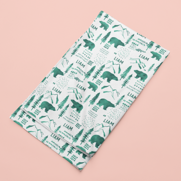 Sugar + Maple Stretchy Blanket | Woodland