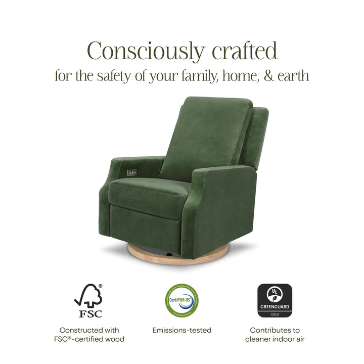 Namesake Crewe Electronic Recliner and Swivel Glider