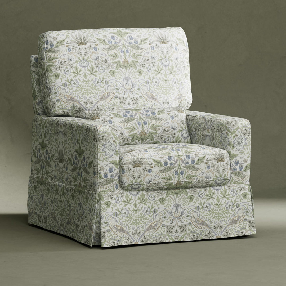 Morris & Co. x Namesake Crawford Pillowback Comfort Swivel Glider