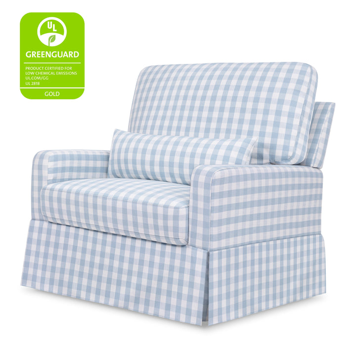 Namesake Crawford Pillowback Chair and a Half Comfort Swivel Glider