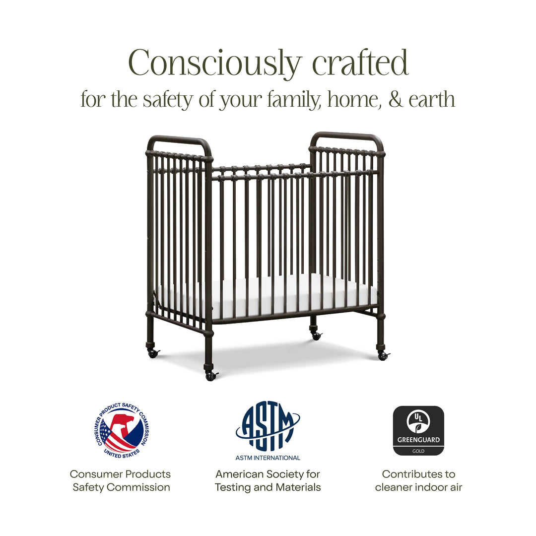 Namesake Abigail 3-in-1 Convertible Mini Crib