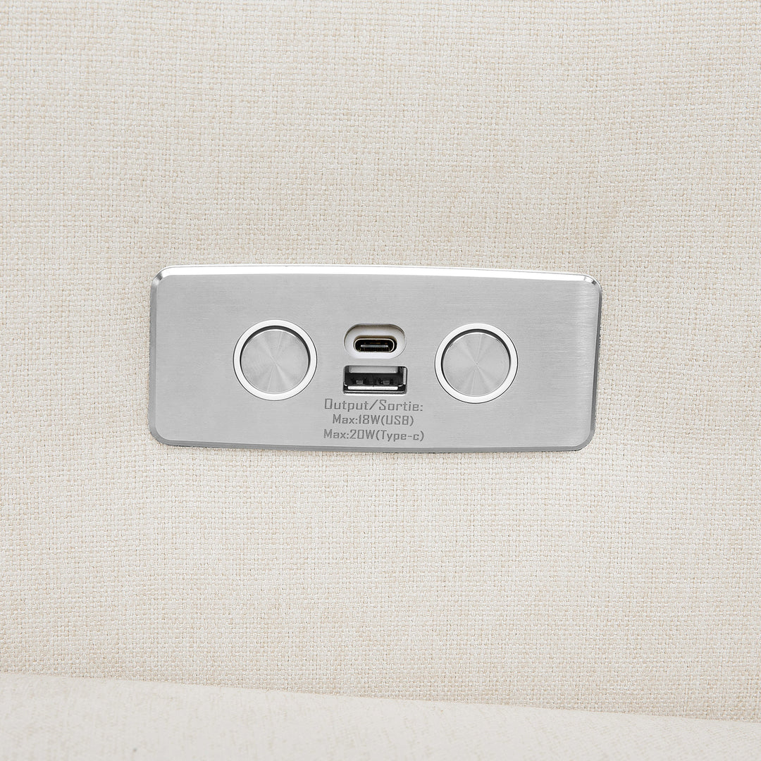 Babyletto Kiwi Electronic Recliner and Swivel Glider with USB port