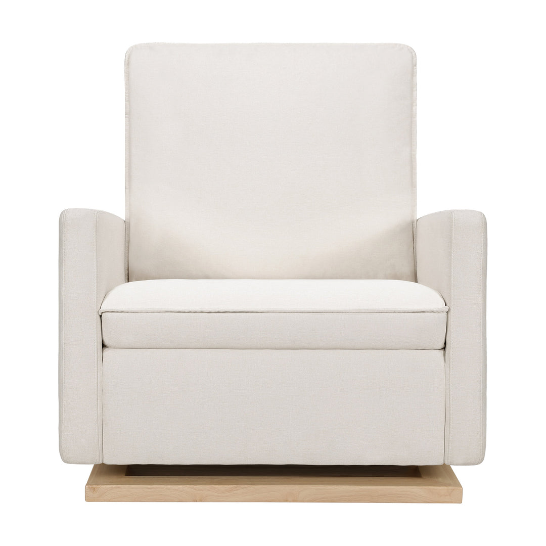 Babyletto Cali Pillowback Chair and a Half Glider in Eco-Performance Fabric | Water Repellent & Stain Resistant
