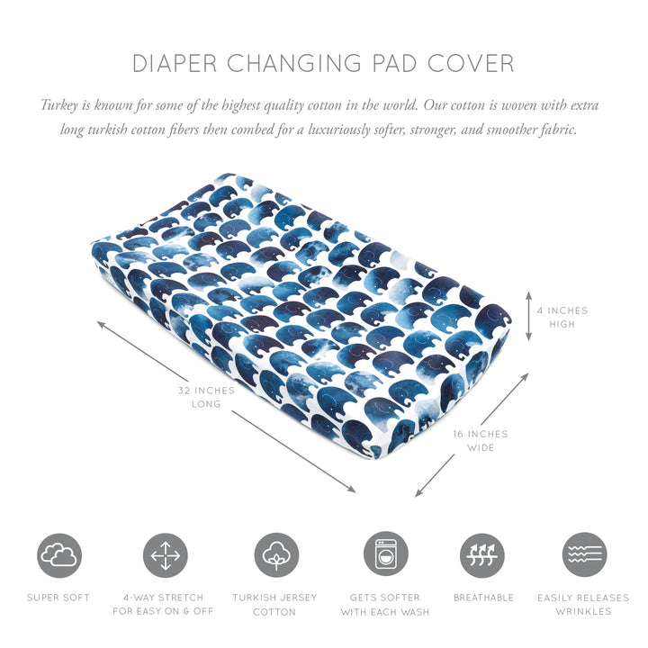 Oilo Elefant Changing Pad Cover