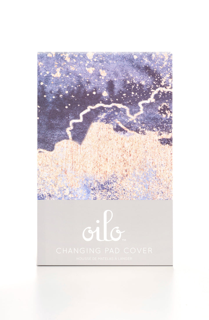 Oilo Midnight Sky Jersey Changing Pad Cover