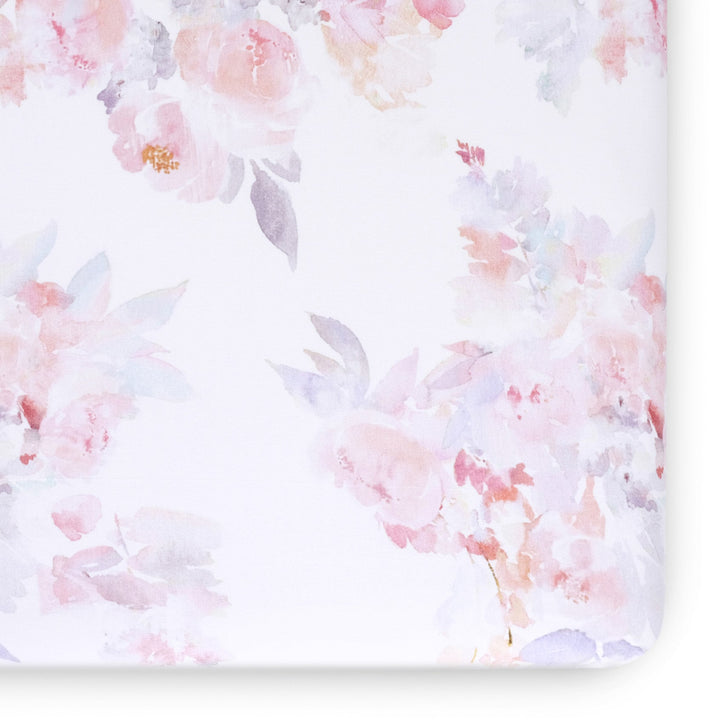 Oilo Prim Floral Crib Sheet