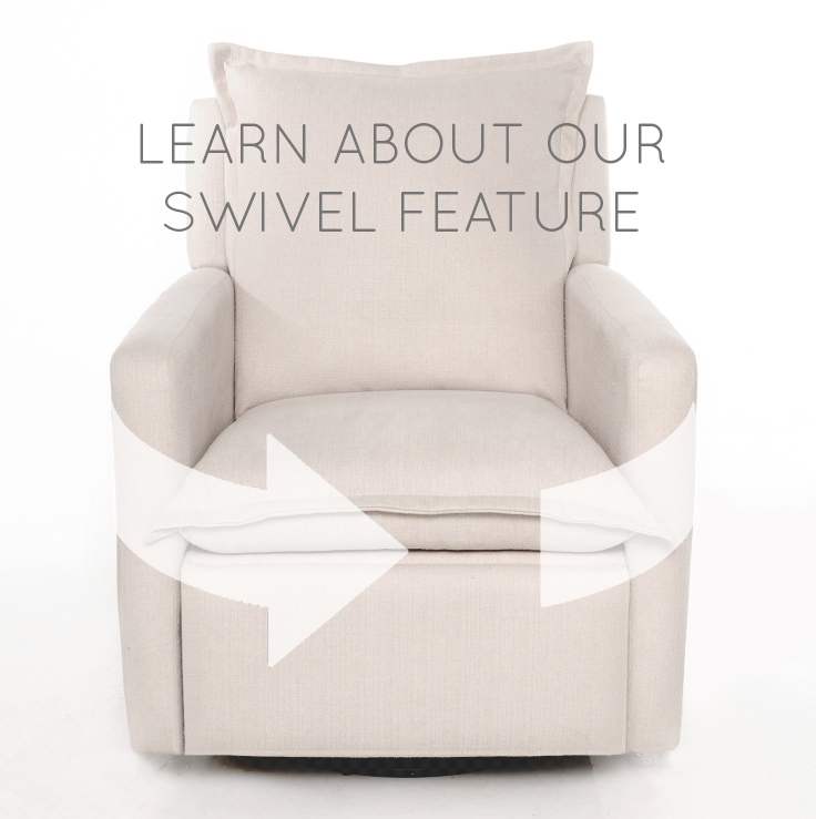 Oilo Flynn Recliner + Swivel Nursery Glider