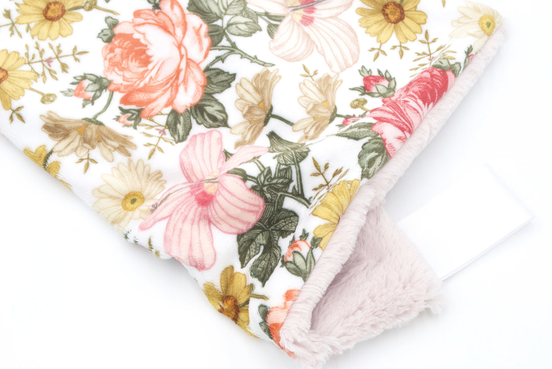 Sugar + Maple Retro Rose Minky Lovey