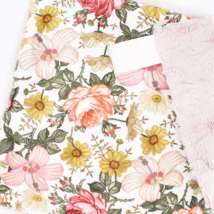 Sugar + Maple Retro Rose Minky Lovey